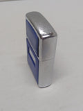 Vtg 1982 Zippo Chrome Blue Ultralite Cigarette Lighter Not Engraved!