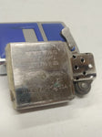 Vtg 1982 Zippo Chrome Blue Ultralite Cigarette Lighter Not Engraved!