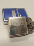 Vtg 1982 Zippo Chrome Blue Ultralite Cigarette Lighter Not Engraved!