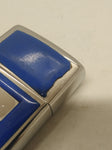 Vtg 1982 Zippo Chrome Blue Ultralite Cigarette Lighter Not Engraved!