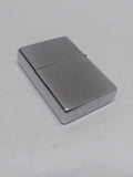 Vtg 2002 Zippo Flat Bottom Pat# 2032695 Brushed Chrome Cigarette Lighter