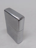 Vtg 2002 Zippo Flat Bottom Pat# 2032695 Brushed Chrome Cigarette Lighter