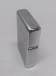 Vtg 2002 Zippo Flat Bottom Pat# 2032695 Brushed Chrome Cigarette Lighter