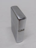 Vtg 2002 Zippo Flat Bottom Pat# 2032695 Brushed Chrome Cigarette Lighter