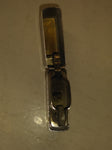 Vtg 2002 Zippo Flat Bottom Pat# 2032695 Brushed Chrome Cigarette Lighter