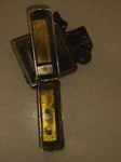 Vtg 2002 Zippo Flat Bottom Pat# 2032695 Brushed Chrome Cigarette Lighter