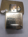 Vtg 2015 Zippo Brushed Brass Cigarette Lighter Great Shape Nice Snap!