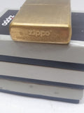 Vtg 2015 Zippo Brushed Brass Cigarette Lighter Great Shape Nice Snap!
