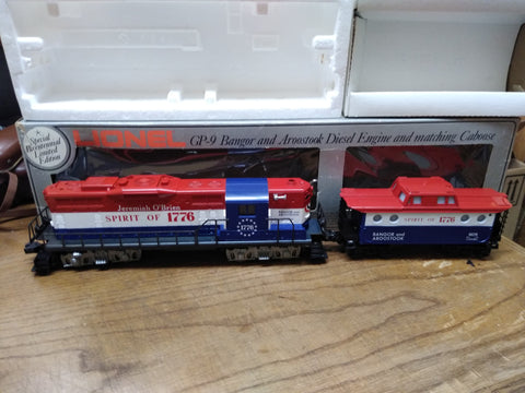Vtg NOS Lionel 6-8665 GP-9 Bangor Aroostook Diesel Locomotive Caboose Orig Box!