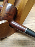 Vtg 3 Piece Pipe and Stand Lot 2 x Brewster Dripless Pipe Italy Very Good Cond