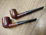 Vtg 3 Piece Pipe and Stand Lot 2 x Brewster Dripless Pipe Italy Very Good Cond