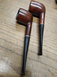 Vtg 3 Piece Pipe and Stand Lot 2 x Brewster Dripless Pipe Italy Very Good Cond