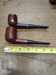 Vtg 3 Piece Pipe and Stand Lot 2 x Brewster Dripless Pipe Italy Very Good Cond