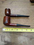Vtg 3 Piece Pipe and Stand Lot 2 x Brewster Dripless Pipe Italy Very Good Cond