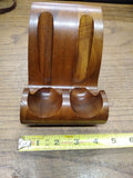 Vtg 3 Piece Pipe and Stand Lot 2 x Brewster Dripless Pipe Italy Very Good Cond