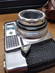 Vtg Agfa Color Agnar 35 mm 1 : 2.8 / 45 Film Camera With Leather Case