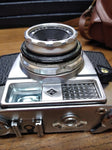 Vtg Agfa Color Agnar 35 mm 1 : 2.8 / 45 Film Camera With Leather Case
