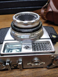 Vtg Agfa Color Agnar 35 mm 1 : 2.8 / 45 Film Camera With Leather Case
