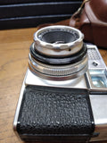 Vtg Agfa Color Agnar 35 mm 1 : 2.8 / 45 Film Camera With Leather Case