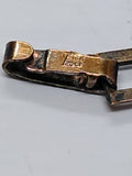 Vtg WW2 Era US Marine Corps Flower and Insignia 6.5" Charm Bracelet 1/20 10K GF