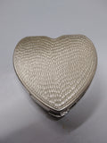 Vtg WW2 Sterling Silver US Marines Sweetheart Powder Heart Shaped Compact Nice!