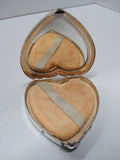 Vtg WW2 Sterling Silver US Marines Sweetheart Powder Heart Shaped Compact Nice!