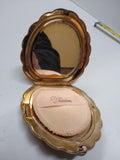 Vtg Elgin American WW2 Era US Military Clam Shell Sweetheart Compact Nice!