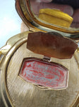 Vtg Elgin American WW2 Era US Military Clam Shell Sweetheart Compact Nice!