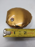 Vtg Elgin American WW2 Era US Military Clam Shell Sweetheart Compact Nice!