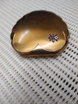 Vtg Elgin American WW2 Era US Military Clam Shell Sweetheart Compact Nice!