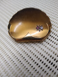 Vtg Elgin American WW2 Era US Military Clam Shell Sweetheart Compact Nice!