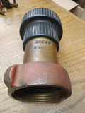 Vtg 7" x 3.5" Heavy Duty Solid Brass Fire Department Hose Nozzle Tip Fireman