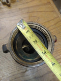 Vtg 7" x 3.5" Heavy Duty Solid Brass Fire Department Hose Nozzle Tip Fireman