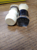 Vtg 2 Piece Shaving Brush Lot Ever Ready Lucite Nylon Boar Bristle Made In USA