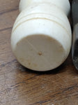 Vtg 2 Piece Shaving Brush Lot Ever Ready Lucite Nylon Boar Bristle Made In USA