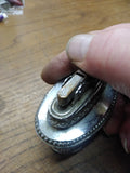 Vtg 1950's 3 Pc Cigarette Table Lighter Lot Silver Plate Ronson Crown Supreme