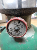 Vtg 1950 Coleman 200 Christmas Single Mantle Red Green Lantern Made USA Pyrex