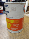 Vtg Original Gulfpride Super Premium 10W/40 1 Quart Oil Full Can Very Good #2