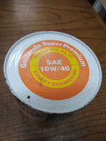 Vtg Original Gulfpride Super Premium 10W/40 1 Quart Oil Full Can Very Good #2