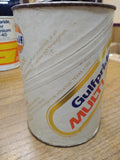 Vtg Original Gulfpride Multi Grade All Weather 1 Quart Oil Full Can Very Good