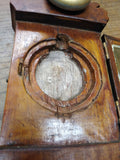Antique Elgin Civil War Era Pocket Watch Folk Art Hand Carved Wood Case 15 J