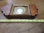 Antique Elgin Civil War Era Pocket Watch Folk Art Hand Carved Wood Case 15 J