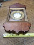 Antique Elgin Civil War Era Pocket Watch Folk Art Hand Carved Wood Case 15 J