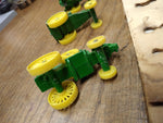 Vtg Ertl 7 Die Cast Toy Tractor Milestones  John Deere Tractor Design #560 Box!