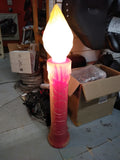 Vtg Empire 2 Piece Lighted Noel Candles Blow Mold Christmas 41" Working!