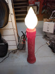 Vtg Empire 2 Piece Lighted Noel Candles Blow Mold Christmas 41" Working!