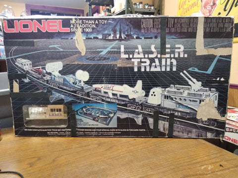 Vtg Lionel 6-1150 Laser Train 8161 Locomotive Glow In The Dark Cars Railroad