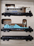 Vtg Lionel 6-1150 Laser Train 8161 Locomotive Glow In The Dark Cars Railroad