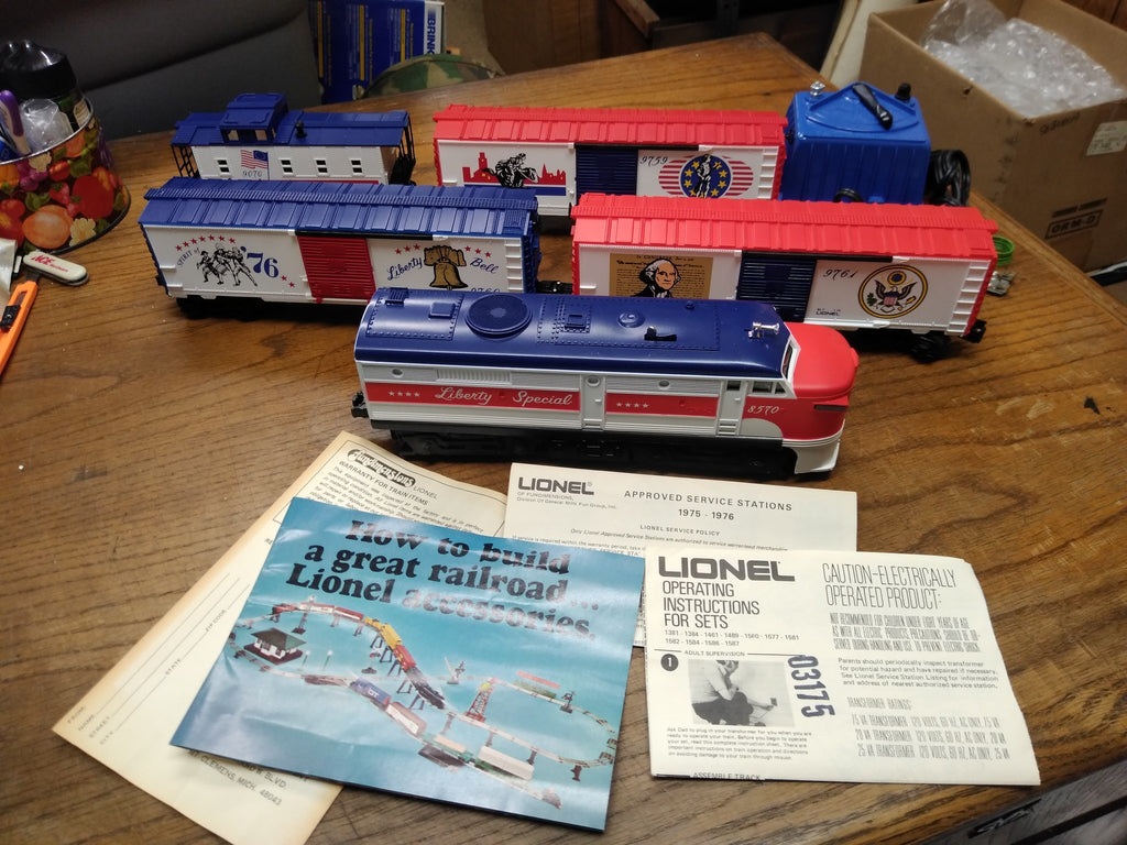 Vtg Lionel 6-1577 Liberty Special 027 Gauge Bicentennial Train Set Ori ...