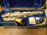 Vtg King Lemaire Brass Saxophone Czechoslovakia with Original Case